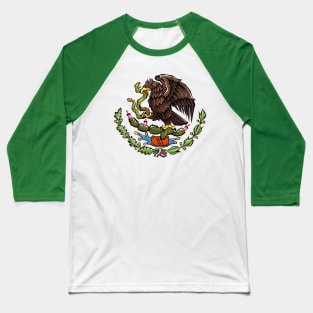 Mexican Coat of Arms Baseball T-Shirt